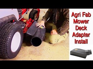 How To Install A Mower Deck Adapter Without A Template (Agri-Fab Mow N Vac eXmark Quest S 50 Inch)