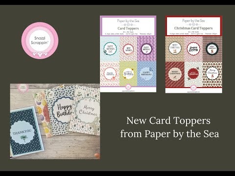 New Card Toppers from Paper by the Sea