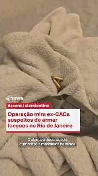 Operation targets former CACs (Collectors, Shooters, and Hunters) suspected of arming criminal fa...