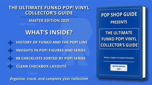 📚 The Ultimate Funko Pop! Vinyl Collector’s Guide Series Are you a Funko Pop collector? 😍 Do you know what you own, what you’re missing, and how every figure fits together? Discover the Ultimate Funko Pop! Vinyl Collector’s Guide Series – 2025 Edition by Pop Shop Guide! 🏆 This complete series gives collectors clarity, structure, and full control over their Funko Pop! collection. ✨ What’s inside? ✅ Master Edition 2025 – The full framework covering every official Pop! series. ✅ Pop! Animation F