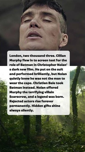 Cillian Murphy Auditioned For Batman And Was Given The Villain