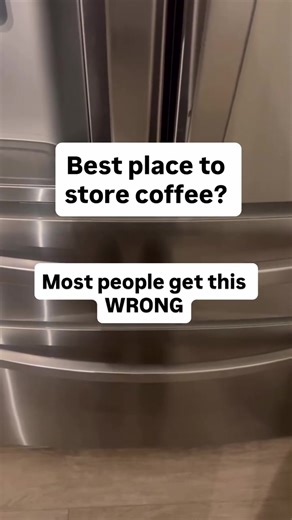 The best place to store your beans is in an airtight container—away from light, moisture, and heat. This helps preserve those rich aromas and keep your coffee tasting fresh, just like the day it was roasted. The worst place? The fridge or freezer. ❌ While it might seem like it keeps things fresh, cold temperatures actually cause condensation when the beans are exposed to air, leading to stale, flavorless coffee over time. So skip the fridge, seal it tight, and keep your coffee fresh from the fir