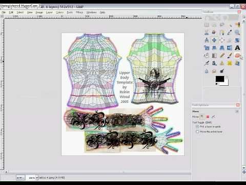From Gimp to Second Life Tutorials-How To Make Tattoos (With Transparency)