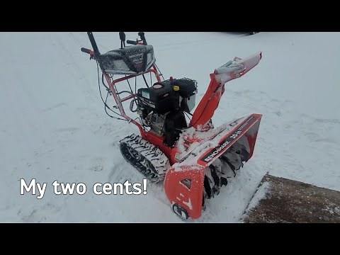 Benchmark 7680 tracked snow blower review!