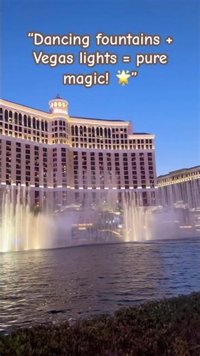 “Dancing Fountains of Bellagio 😍 Las Vegas Must-See!”