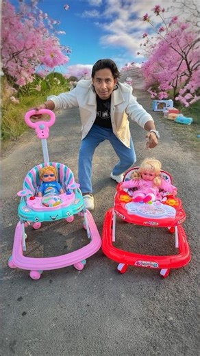 6 Wheeler Foldable Baby Walker And 8 Wheeler Adjustable Walker kit Unboxing🔥