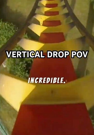POV: The Craziest Drop Ever Built 😳🎢