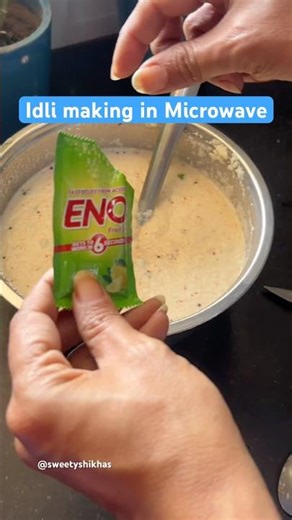 Idli making in microwave #cooking #recipe #idli #viral #ytshorts #foodie #likeandsubscribe