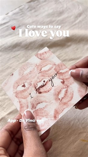 Easy card idea using da Vinci eye app #diygift #diy #art