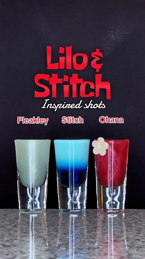 Lilo & Stitch Inspired Cocktail Shots Recipes