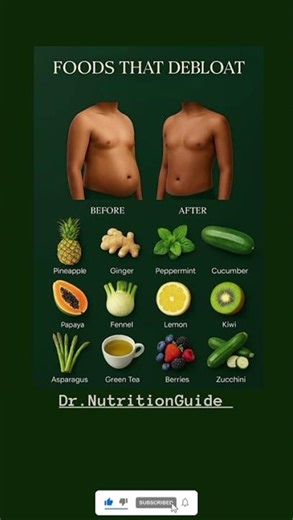 Top 12 Foods That Help Debloat Fast! 🥒💨