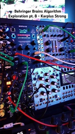 Behringer Brains Algorithm Exploration pt. 8 - Karplus Strong #behringerbrains #eurorackmodular