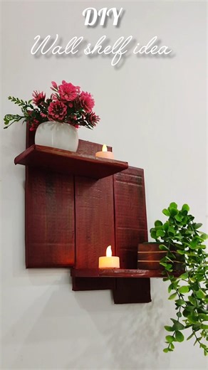 new wall shelf idea #viralvideo #wallhangingcraftdecor #homedecor #diy