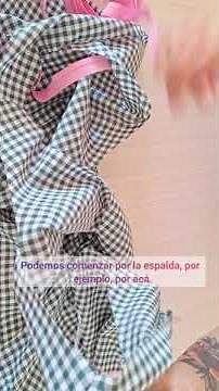 Sewing pattern for a cross-over apron