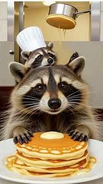 Rocky raccoon in the Restaurant 3D Scenes #cartoon #3danimation #animatedshort