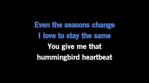 Karaoke Hummingbird Heartbeat - Katy Perry - CDG, MP4, KFN - Karaoke Version