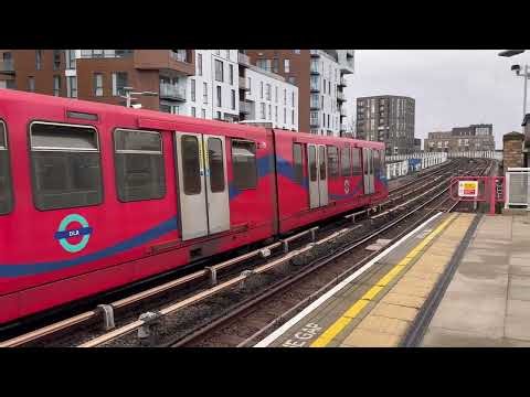 Trains and DLR at Greenwich