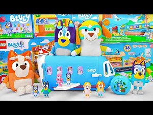 Bluey Toy Collection Unboxing Review 💙 Bluey 3-in-1 Airplane Transforming Playset | Honey Plush