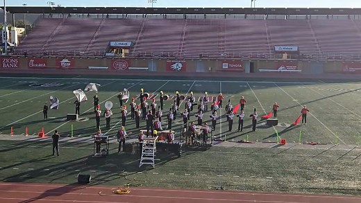 The Delta High Marching Band at the Red Rocks Marching Band State Championship. Go Rabbits! | Delta High School