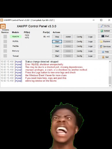 Fix XAMPP MySQL Database Before Capstone Defense (5 Minutes Left)