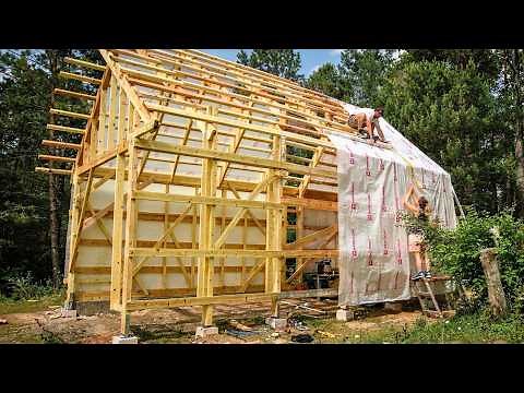 How to Build a Cheap DIY Wooden House Step by Step | by ‪@Borsch_TV‬