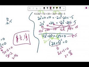 5.8 Solving Equations by Factoring
