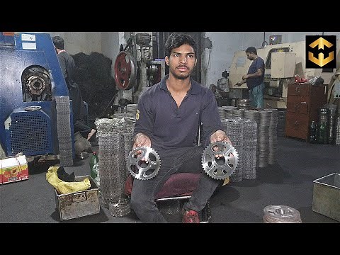 How Motorcycle Sprockets made in Factory Process | Sprocket Manufacturing
