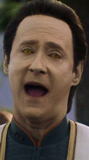 Star Trek's Data torments Worf with the standards