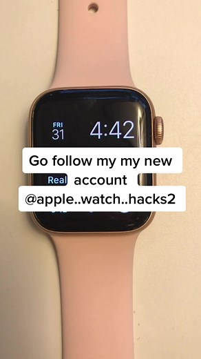 Go follow my new account @apple..watch..hacks2! See you there! #fyp #foryou #AsGoodAsTheOG #foryoupage #applewatch #hacks #trending
