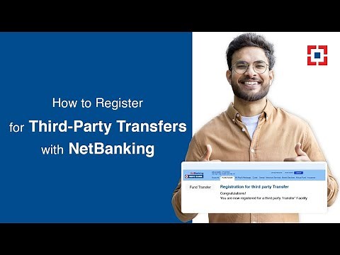 How to Register for Third-Party Transfers with HDFC Bank NetBanking