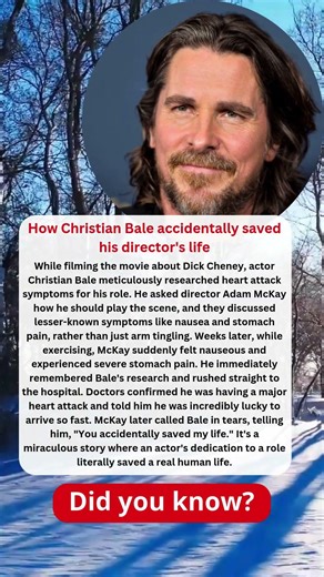 How Christian Bale accidentally saved his director's life #biography #celebrity #celebrityfacts