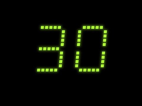 0:30 Countdown | Green-Yellow Glow Timer | Silent & Minimal