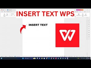 How To Insert Text In WPS Office