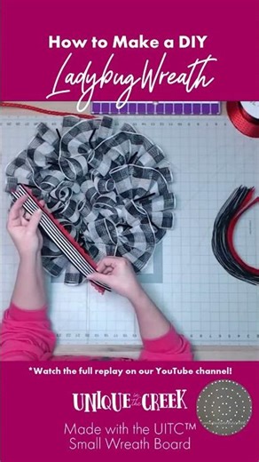 How to Make a Lady Bug Wreath for Spring