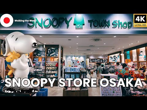 Snoopy Town Shop FULL Store Walkthrough in Osaka Japan [4K]