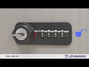 DIAL LOCK 58 Freecode - emergency opening without code reset from 08/2017