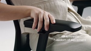 ProtoArc Ergonomic Office Chair - Flexer Pro Mesh Desk Chair with Lumbar Support, Slide Seat & 4D Armrests, Breathable Mesh from Wintex, Tilt Lock, Metal Base | for Home & Computer Work - Black