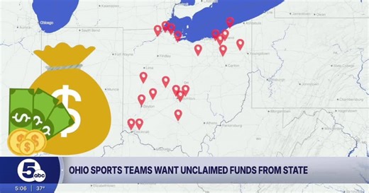 Here's how much Ohio sports teams, counties are requesting from unclaimed funds grants