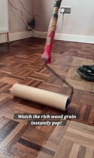 Satisfying Parquet Floor Restoration! ✨ | DIY Wood Stain & Refinishing