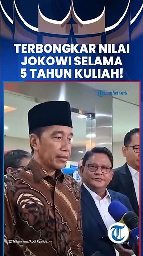 SIAPA SANGKA! Terbongkar Nilai Jokowi Selama 5 Tahun Kuliah di UGM, 6 Mata Kuliah Dapat Nilai D