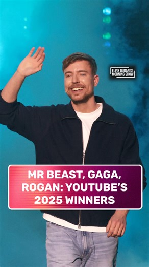 Z100NewYork on Instagram: "2025 YouTube stats have been revealed and we can't say we're surprised. In terms of creators, MrBeast dominated while Die With a Smile was the most popular song. In terms of podcasting, Joe Rogan held the #1 spot. Who did you watch the most on YouTube this year? 📺"