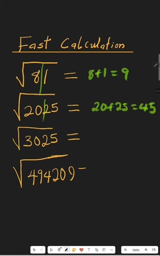 Square Root Made Easy #QuickMathHack #MathMadeEasy #maths #foryou