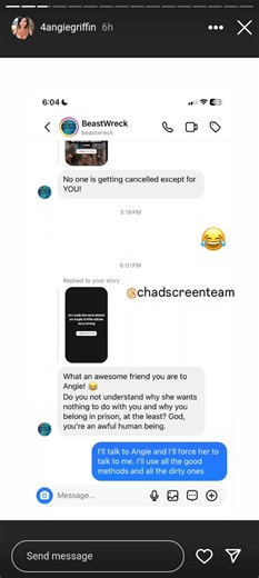 Angie's biggest 'fan' back with another story today