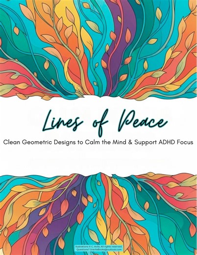 Lines of Peace Coloring Book • Geometric Designs for Calm, ADHD Focus (PDF Download) - Etsy