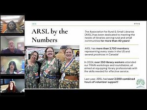 Big Talk From Small Libraries 2025: Intro and ARSL Welcome