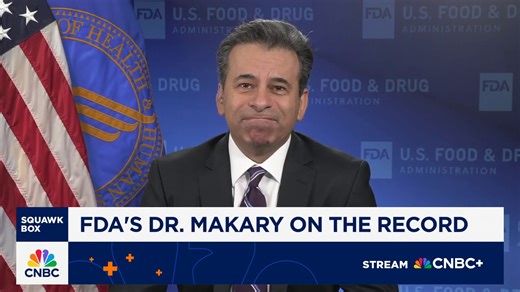 Watch CNBC's full interview with FDA commissioner Dr. Marty Makary