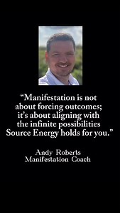 128 reactions · 18 shares | Stop trying to force outcomes…manifestation flows when you align with Source Energy.  ✨I’ll help you release resistance and open up to the limitless possibilities already waiting for you. @askandyroberts #ManifestationCoach #AskAndyRoberts #SourceEnergy #AlignmentOverForce #EnergyAlignment #ConsciousManifestation #LetItFlow #ManifestWithEase #VibrationalAlignment #AbundanceMindset | Andy Roberts | Facebook