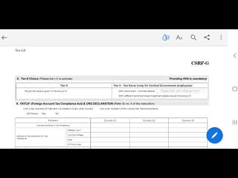 How To Fill NPS Form 2.0 Offline