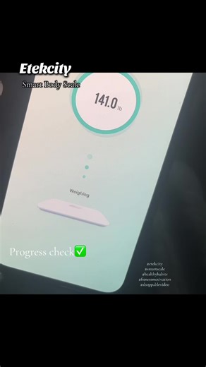 Progress check ✅ #etekcity #smartscale #healthyhabits #fitnessmotivation #shoppablevideo