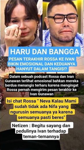 Ivan Gunawan Nangis… Pesan ‘Terakhir’ Rossa Bikin Merinding Dan Netizen Ikut Terharu. #shorts